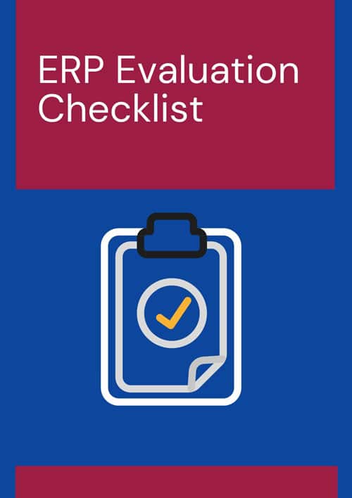 ERP selection criteria matrix cover