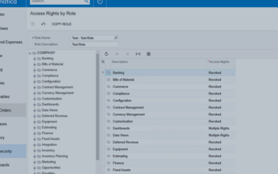 Acumatica Pro Tip: Managing Access Rights by Role
